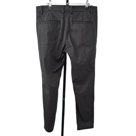 Birddogs Mens Stretch Comfort Khakis Grey Size 34 Built In Liner Slim Fit - Picture 3 of 8